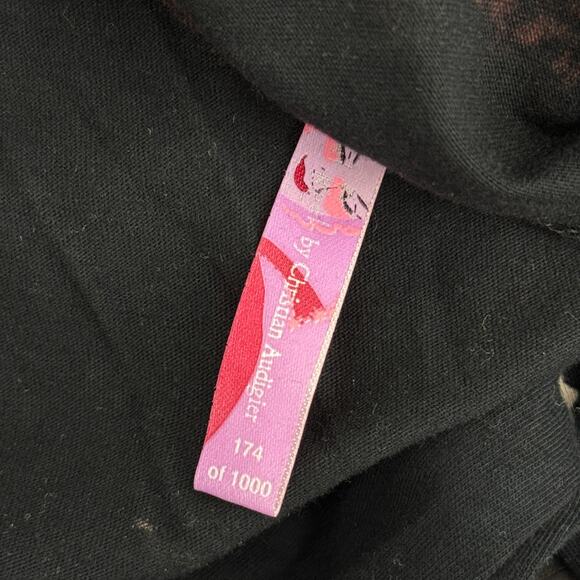 Christian Audigier Crystal Rock Shirt Women XS Y2K Tuni Tsunami Rhinestone Tunic - Picture 4 of 11